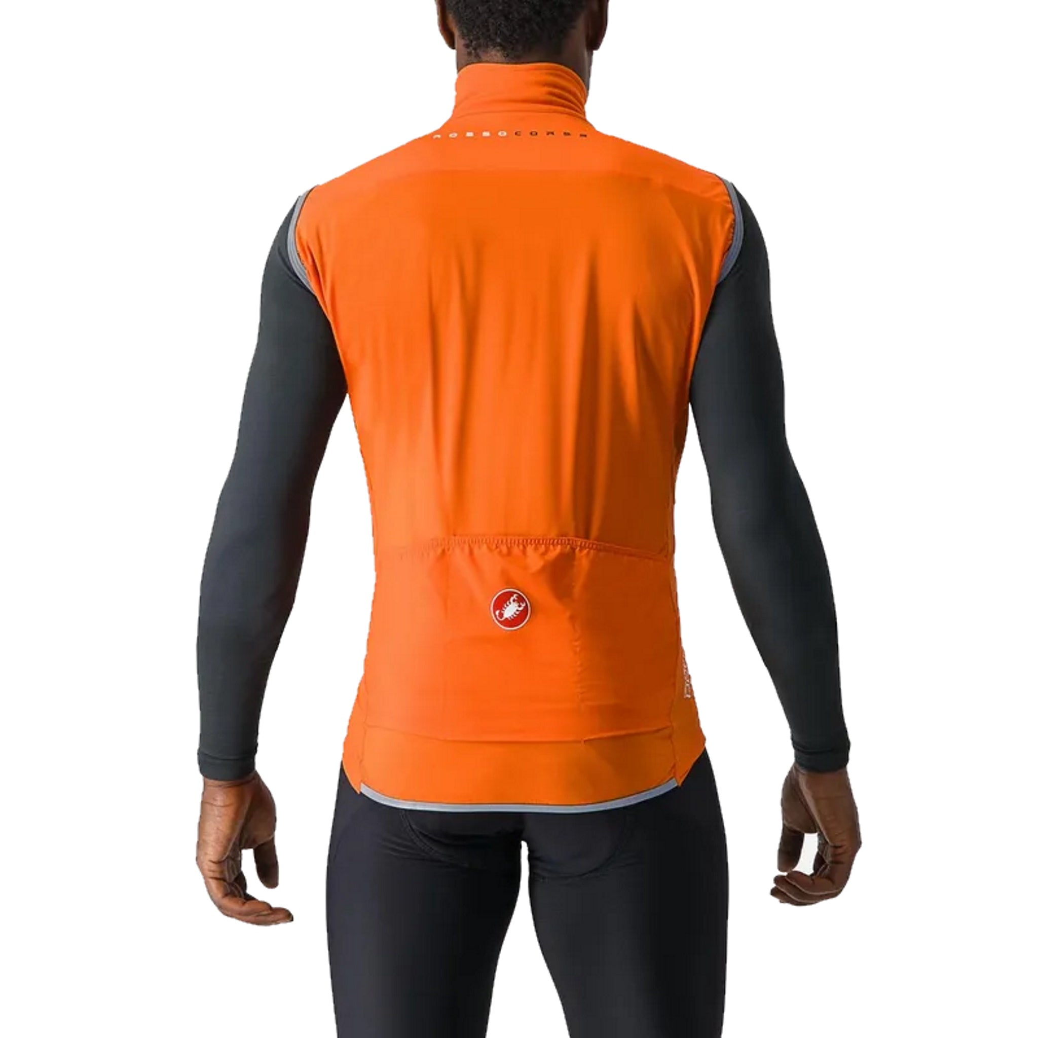 Castelli Men's Ideal Perfetto Ros 2 Cycling Vest in Red/Orange