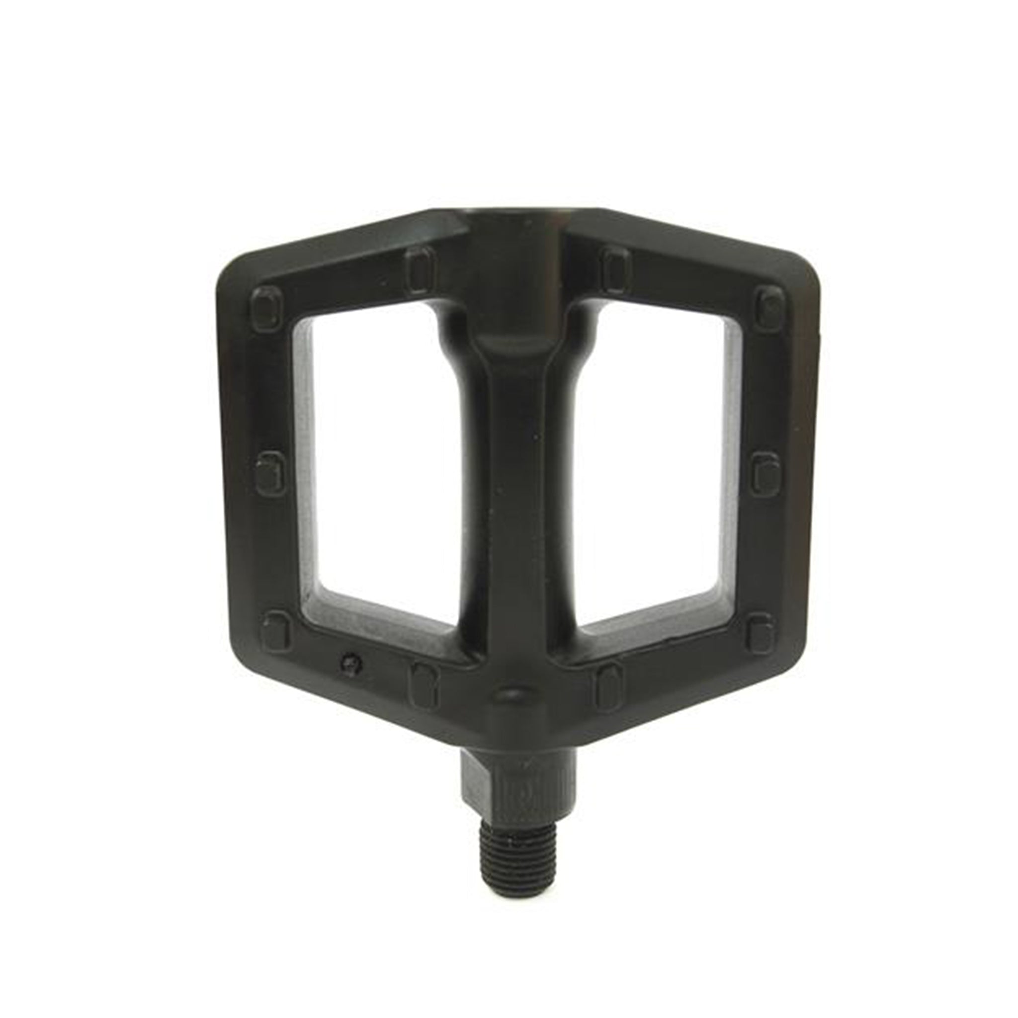 Black On-Track Junior Half-Platform Competition Nylon Pedal for Young Riders