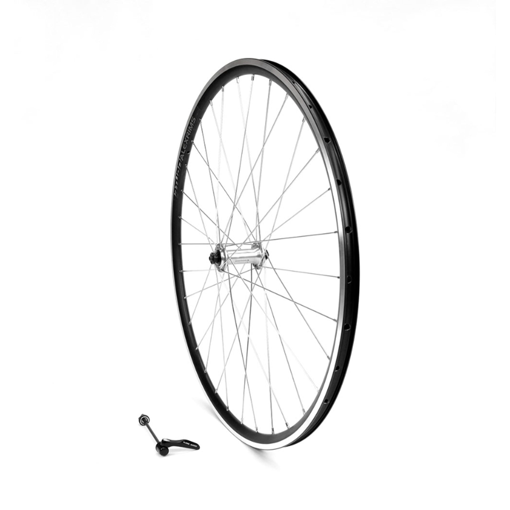 700c Front Black On Track Road Wheel with Shimano Tiagra Hub and Alex AT450 Aero Rim