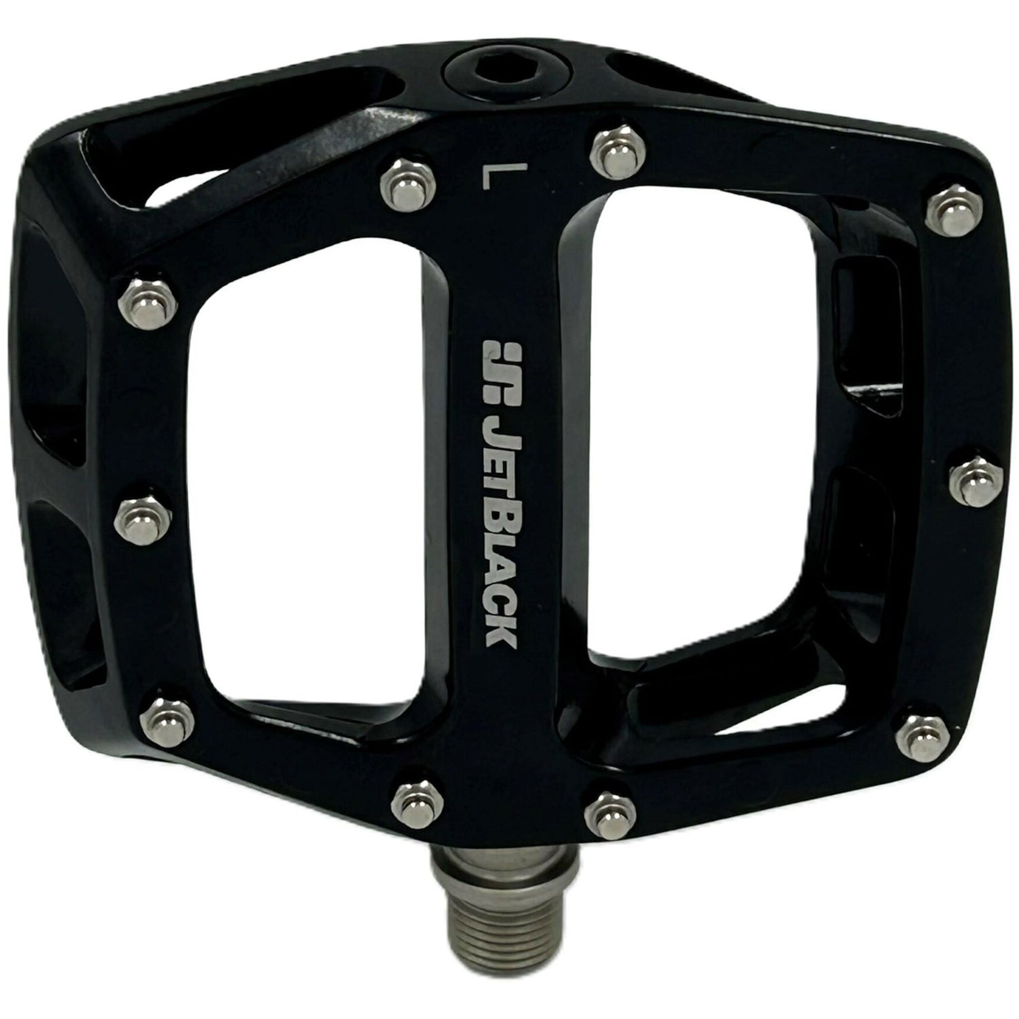 Jetblack Flat Out 2.0 Black Alloy Cycling Pedals with High - Performance Features