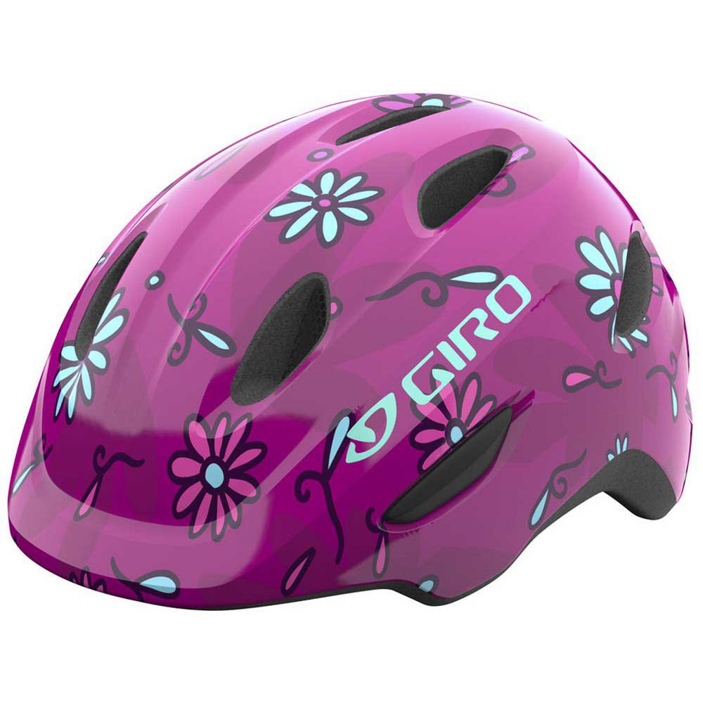 Giro Scamp Pink Street Sugar Daisies Style Kids Bicycle Helmet for Growing Children