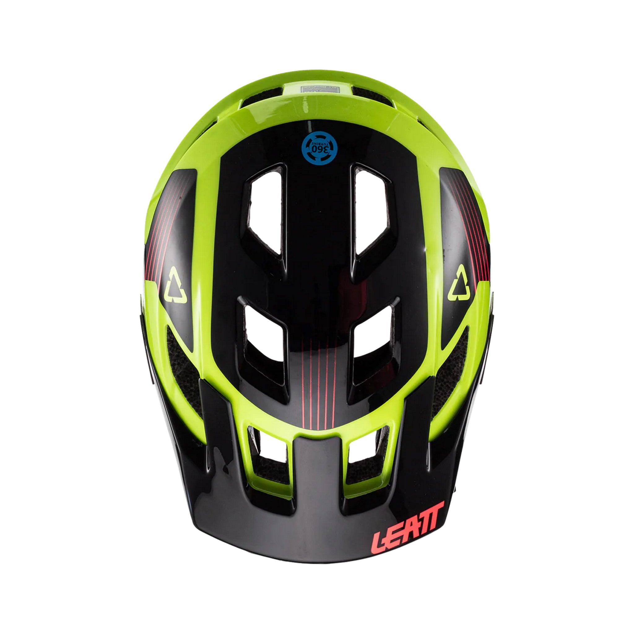 LEATT All-Mountain Junior MTB Helmet 1.0 V22 Lime Color Size Youth XS (50 - 54cm)