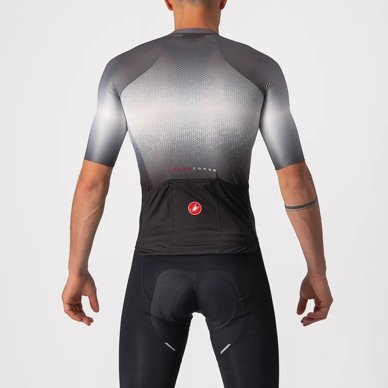 Castelli Lightweight Aero Race 6.0 Jersey in Black/Dark Gray