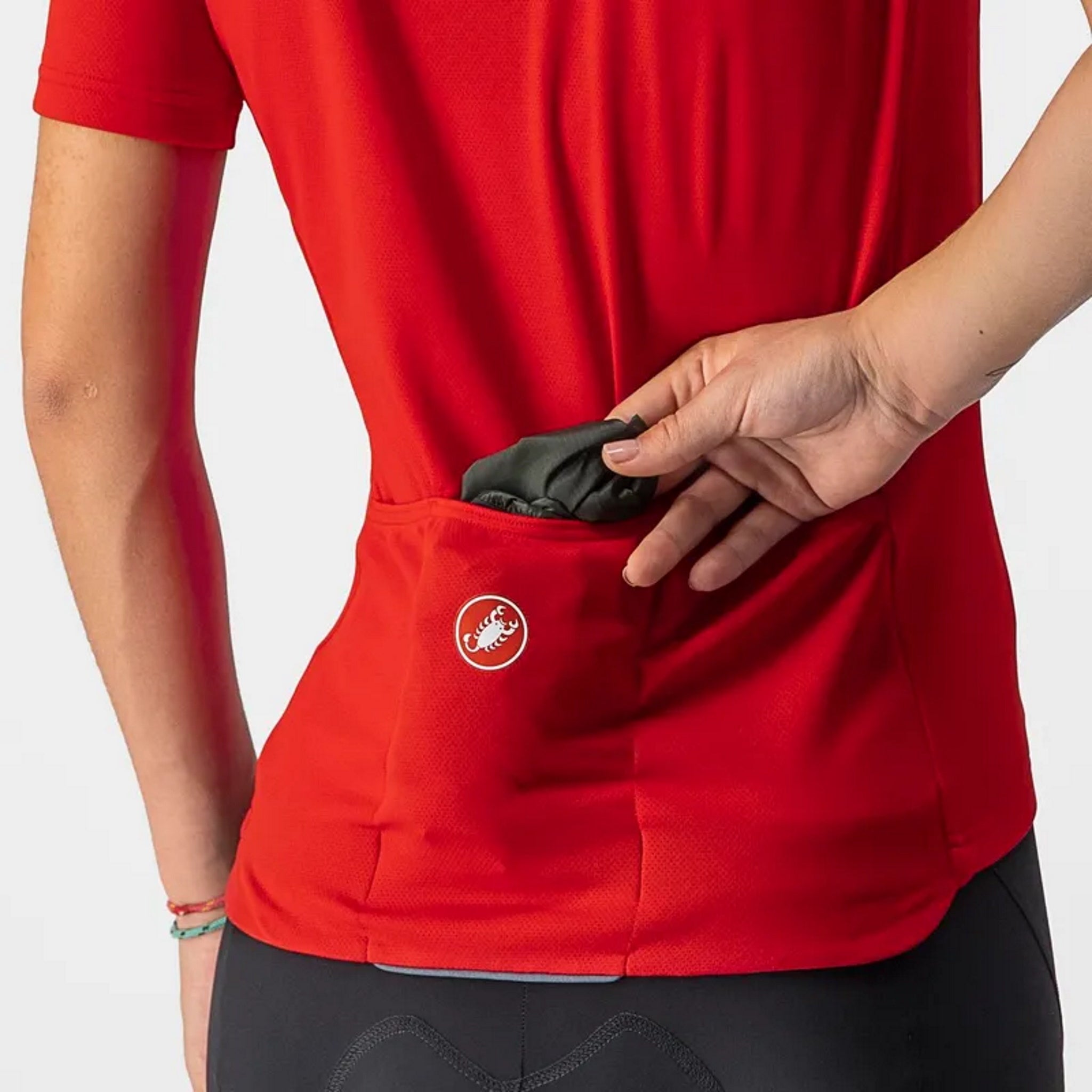Castelli Women's Squadra Stretch Jacket in Military Green and Dark Gray