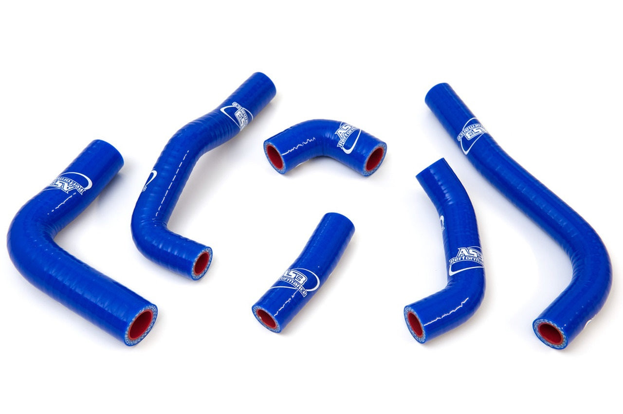 High - Performance AS3 Branded Blue Silicone Radiator Hoses for 2002 - 2004 Honda CRF 450 R
